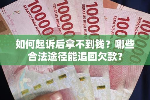 武汉如何起诉后拿不到钱？哪些合法途径能追回欠款？