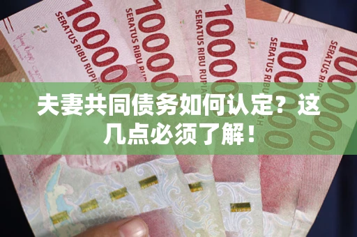 武汉夫妻共同债务如何认定？这几点必须了解！