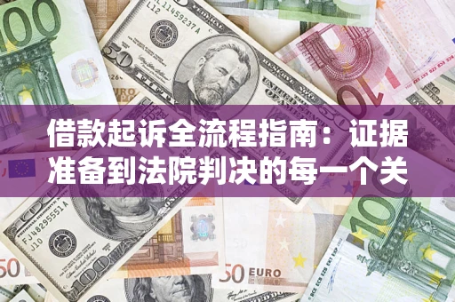 武汉借款起诉全流程指南：证据准备到法院判决的每一个关键步骤