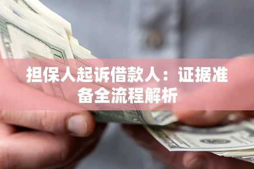 武汉担保人起诉借款人：证据准备全流程解析