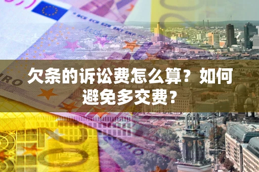 武汉欠条的诉讼费怎么算？如何避免多交费？