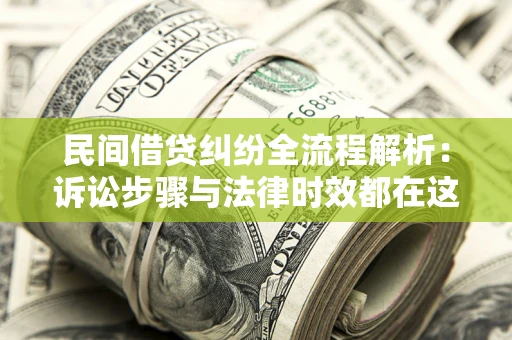 武汉民间借贷纠纷全流程解析：诉讼步骤与法律时效都在这儿了
