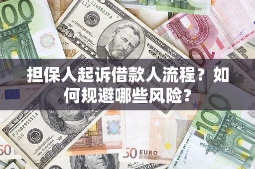 武汉担保人起诉借款人流程？如何规避哪些风险？