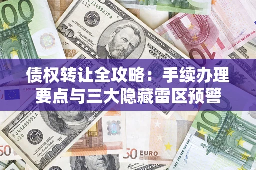 武汉债权转让全攻略：手续办理要点与三大隐藏雷区预警