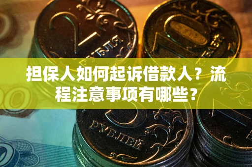 武汉担保人如何起诉借款人？流程注意事项有哪些？